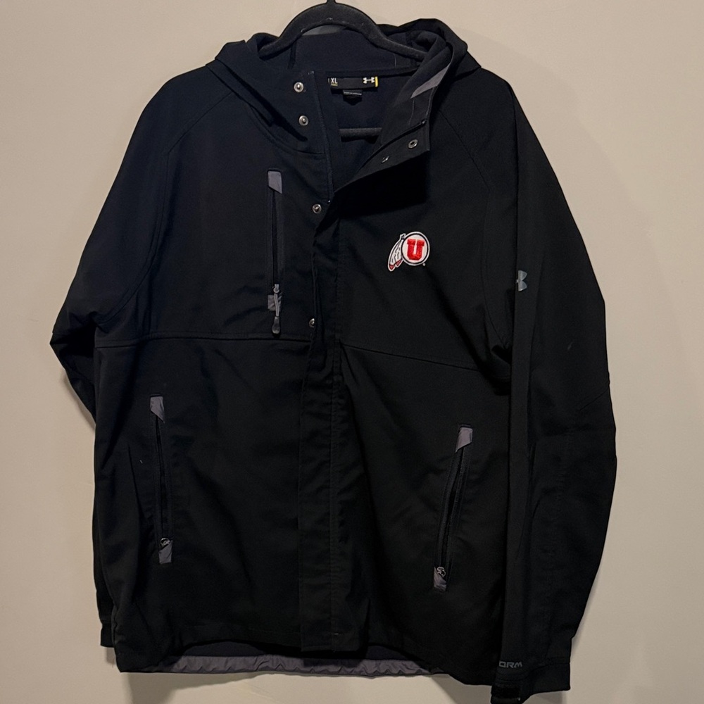 Under Armour Men's Black Hooded U of U Jacket
